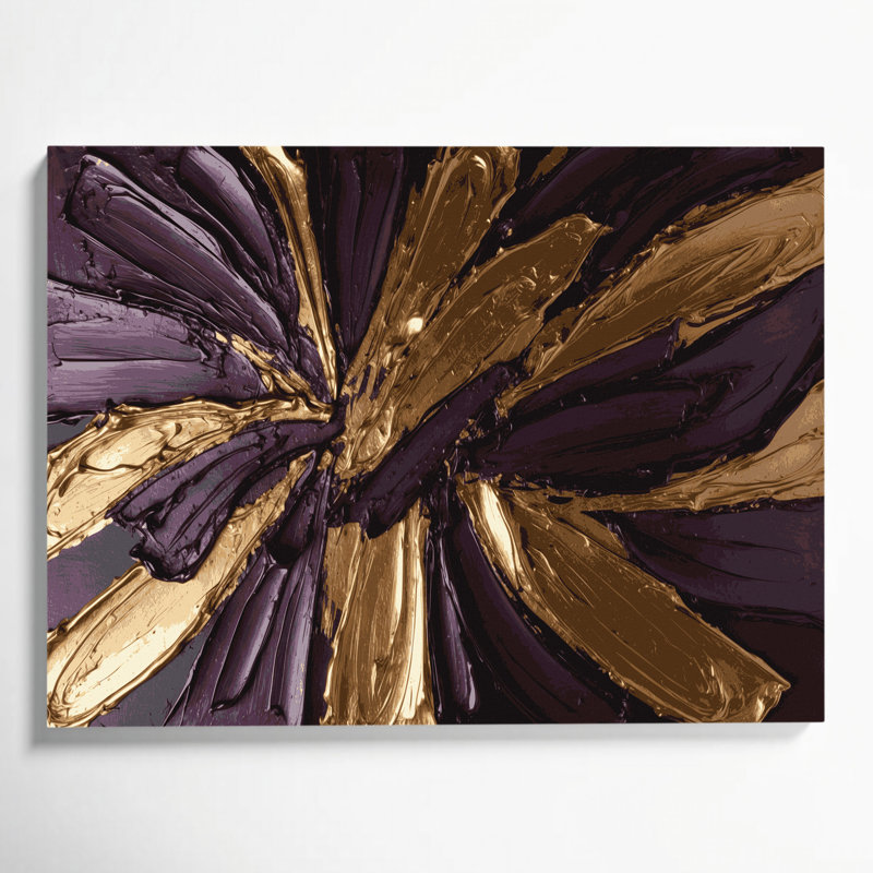 Neo Expressionism 79 Black Canvas Wall Art, 12" H x 18" W