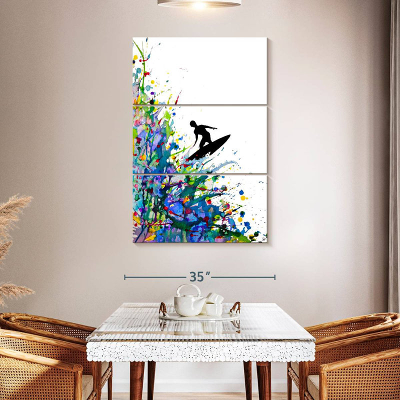 Senne A Pollock's Point Break, 65" H x 42" W