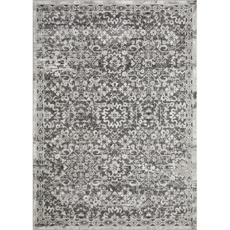 Raghdah Washable Oriental Indoor Rug, Rectangle 9'10" x 12'10"