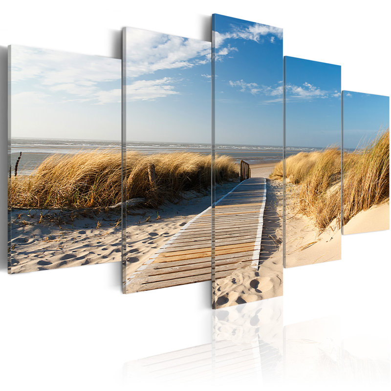 5 Piece No Frame Print on Canvas, 100cm H x 200cm W