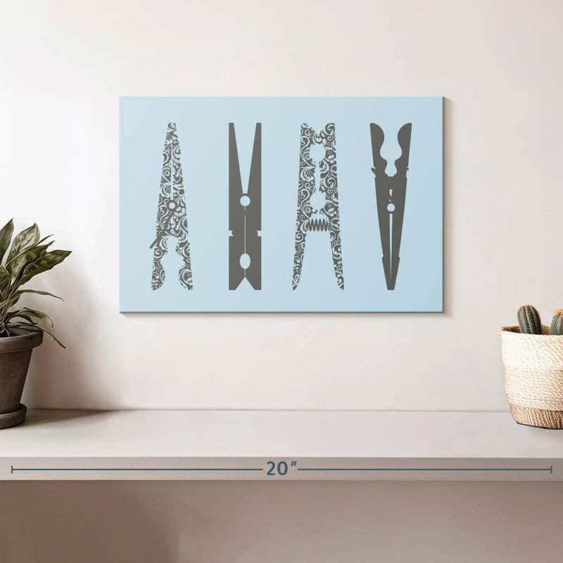 Kerner Ornate Clothespins, 8" H x 12" W
