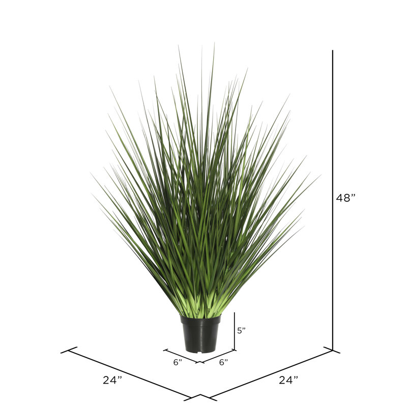 Artificial Potted Extra Full Green Grass., 48" H x 24" W x 24" D