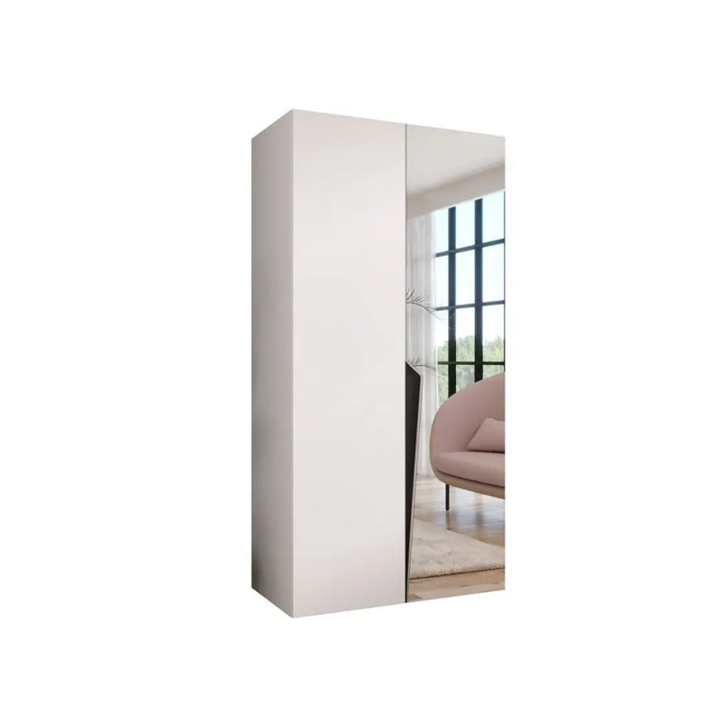 Manufactured Wood Wardrobe, White