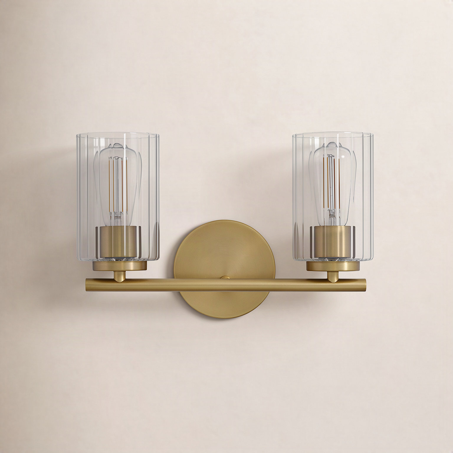 Leta 2-Light Bath Sconce, Bronze
