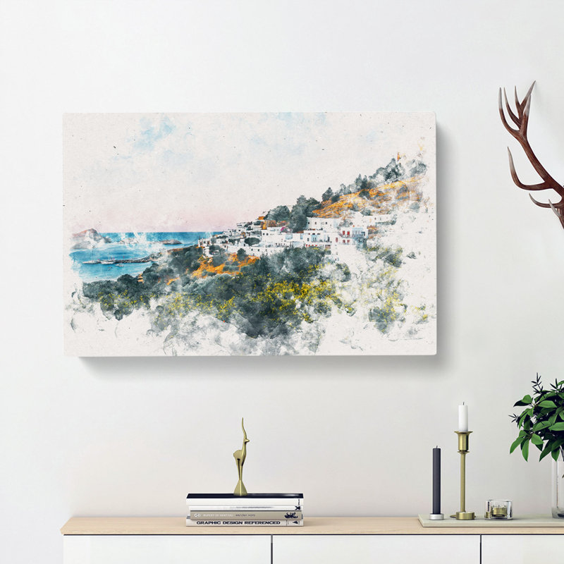 The Island Of Rhodes In Greece - Wrapped Canvas Print, 40cm H x 60cm W x 3cm D