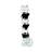 Crystal Candlestick Diagonal Block Design with Black-406838861