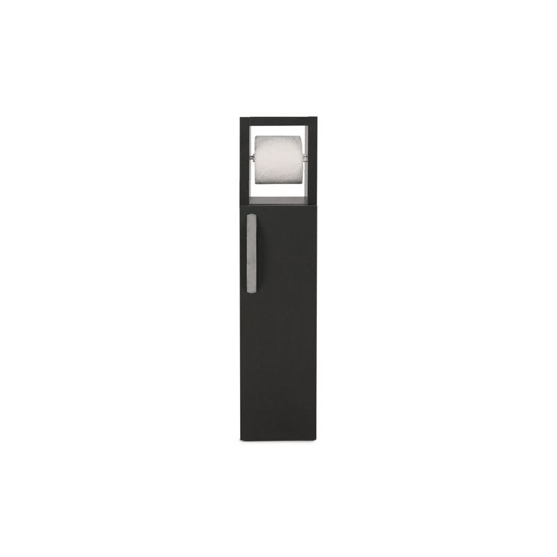Armoire de salle de bain moderne, couleur anthracite, 5,9 po x 25,6 po x 4,7 po | 100% panneau de particules enduit de mélamine, épaisseur: 0,7 pouce | Conception murale avec de nombreuses tablettes, solution de rangement élégante et fonctionnelle