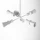 Florence 6 Light Metal Dimmable Sputnik Chandelier