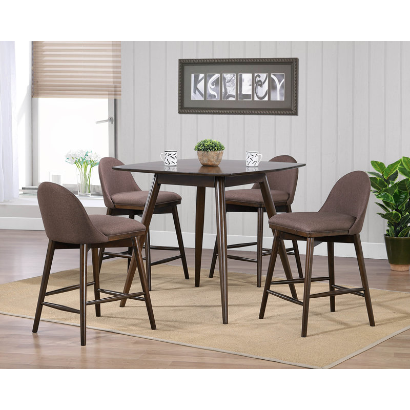 Santana Upholstered Counter Stool with Solid Wood Frame