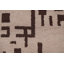 Tapis beige en laine noué à la main de conception unique 5 pi x 7 pi 9 po New Age