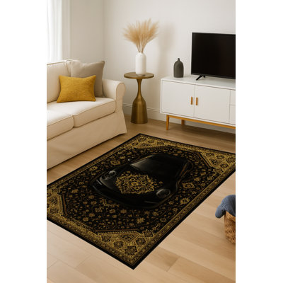 Annanicole Cotton Washable Oriental Indoor / Outdoor Rug