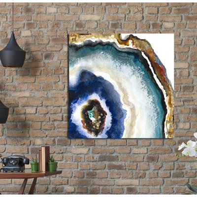 «Up Close Agate Watercolor II», reproduction de peinture à l'aquarelle