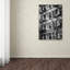New york facade, reproduction de photo sur toile tendue en noir et blanc-18234100