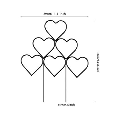 38cm H x 29cm W Metal Trellis