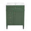 Meuble-lavabo 24 po avec lavabo supérieur, 2 tiroirs et tiroir basculant-129910461