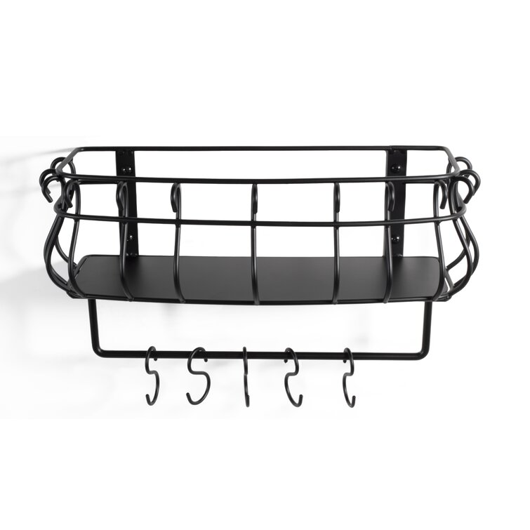 Red Barrel Studio® Metal Rectangle Wall Mounted Pot Rack & Reviews