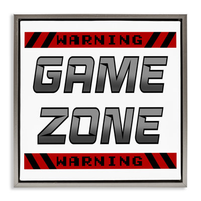 Game Zone Warning Floating Frame, design by Marcus Prime