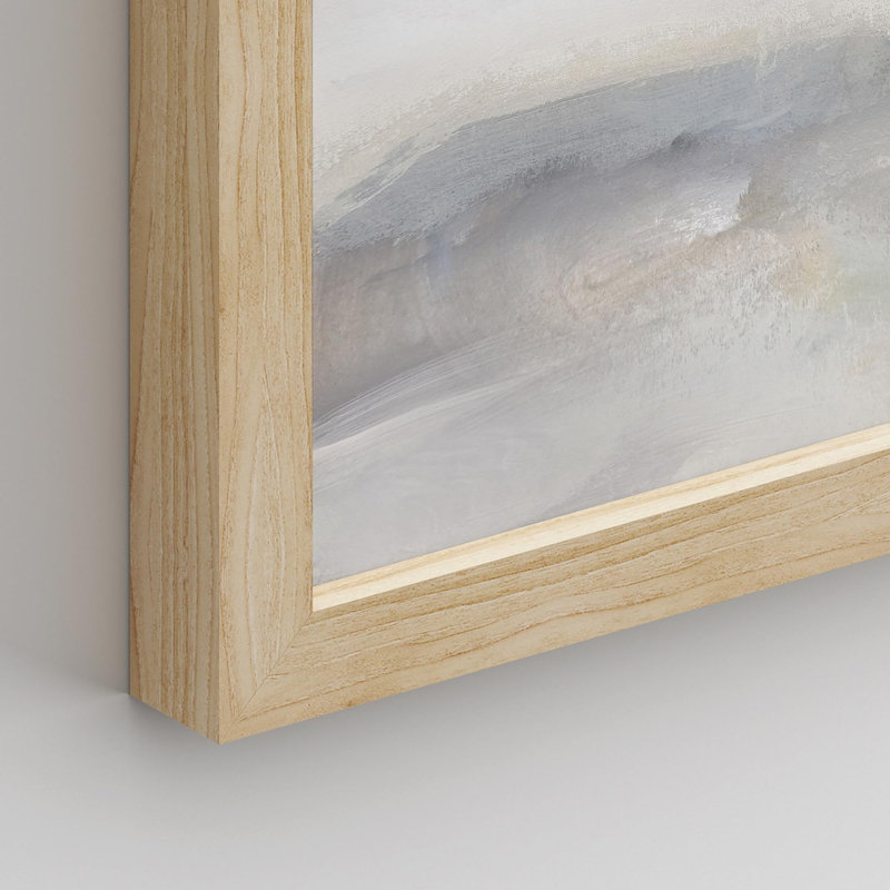 «Abstract Landscape Serene And Calming Aesthetic», reproduction de papier encadrée sur papier, 4 pièces, Naturel