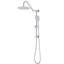 Ensemble de pomme de douche murale avec douche à effet pluie et à main de 10 po, métal, 3 options de jet, glissière réglable, finition de la trousse de traitement de la corrosion, réglages, pour plus de confort,