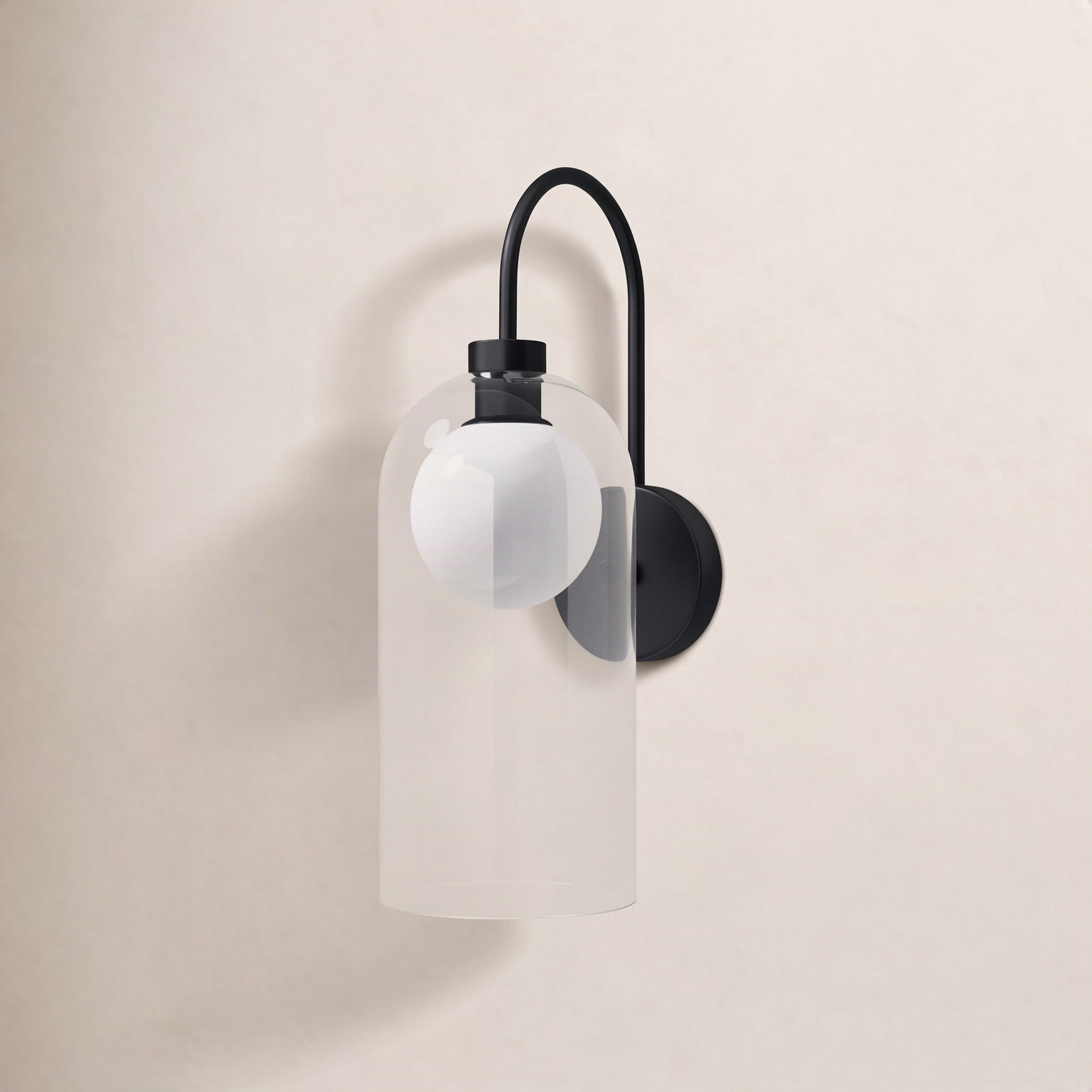 Rihanna Single Light Armed Sconce