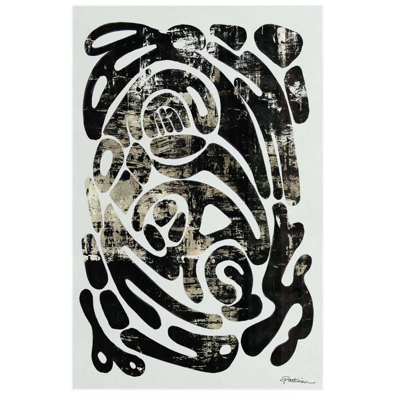 Ethereal Abstractions I Washable Abstract Area Rug, Heavenly Softness with Non-Slipping Backing