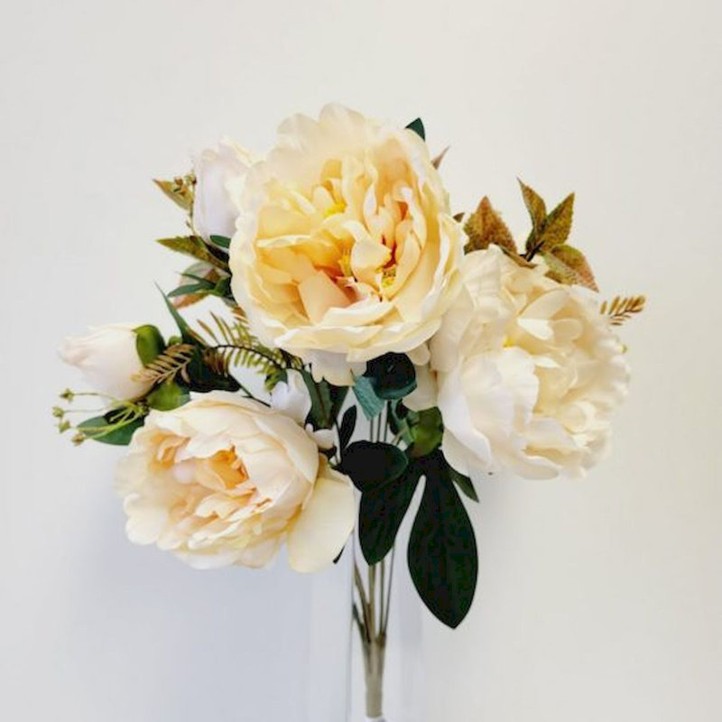 21 " Fabric Peony Arrangement