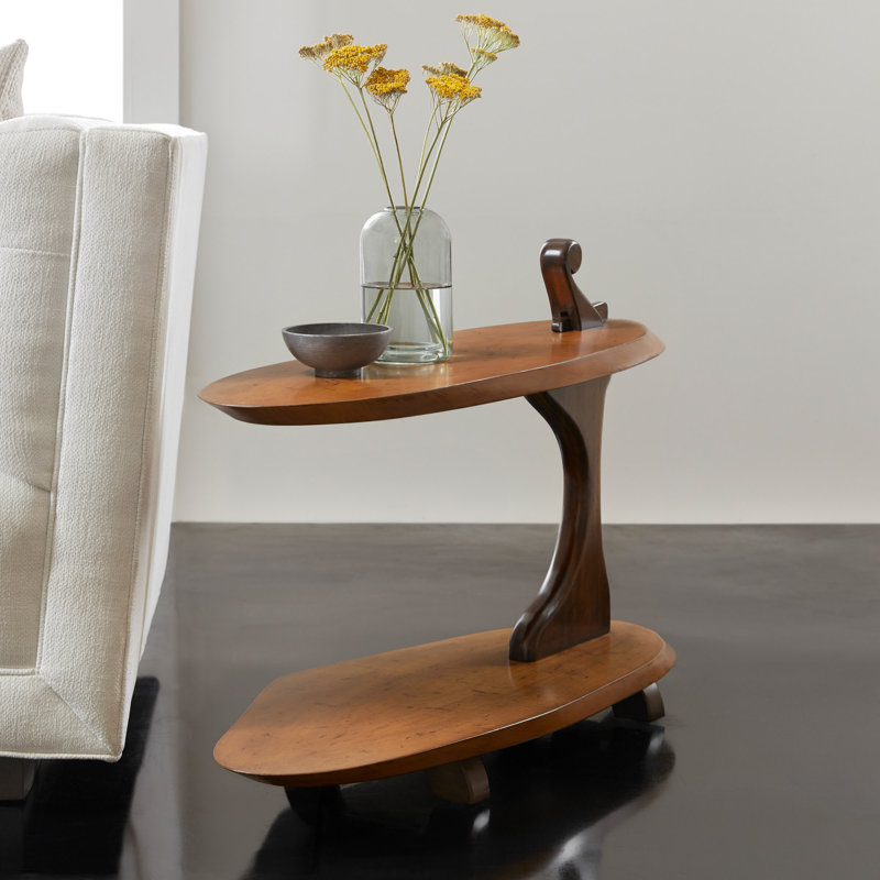 Modern History Solid Wood End Table