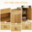 59-Inch Modern Wavy Sideboard, Curved Contour Design Storage Cabinet, 4-Door Cabinet With Storage Function