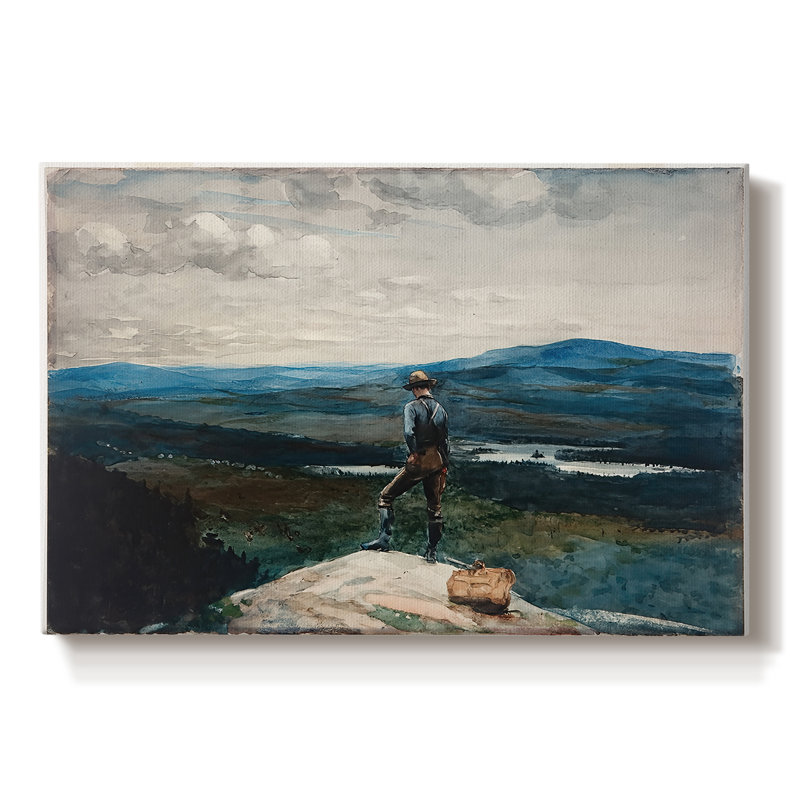 View from the Mountain (or The Guide)-Winslow Homer-Gallery Wrapped Canvas-c. 1890s, 8 x 12