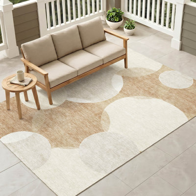 Tapis géométrique intérieur / extérieur lavable à la machine Chantille ACN3010