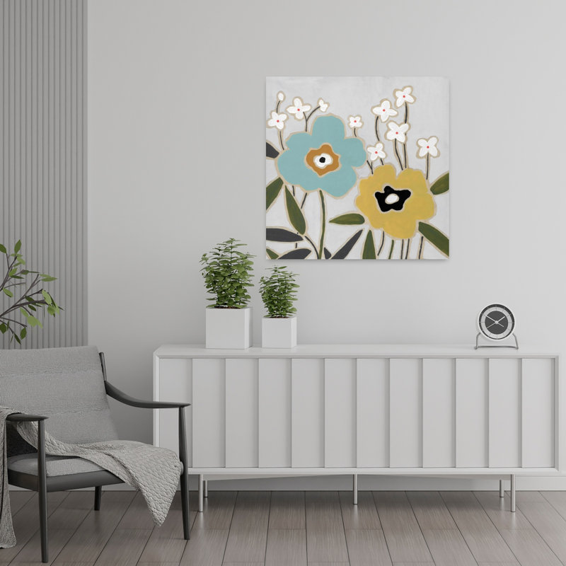 Art floral Pop I, H 24 po x l 24 po
