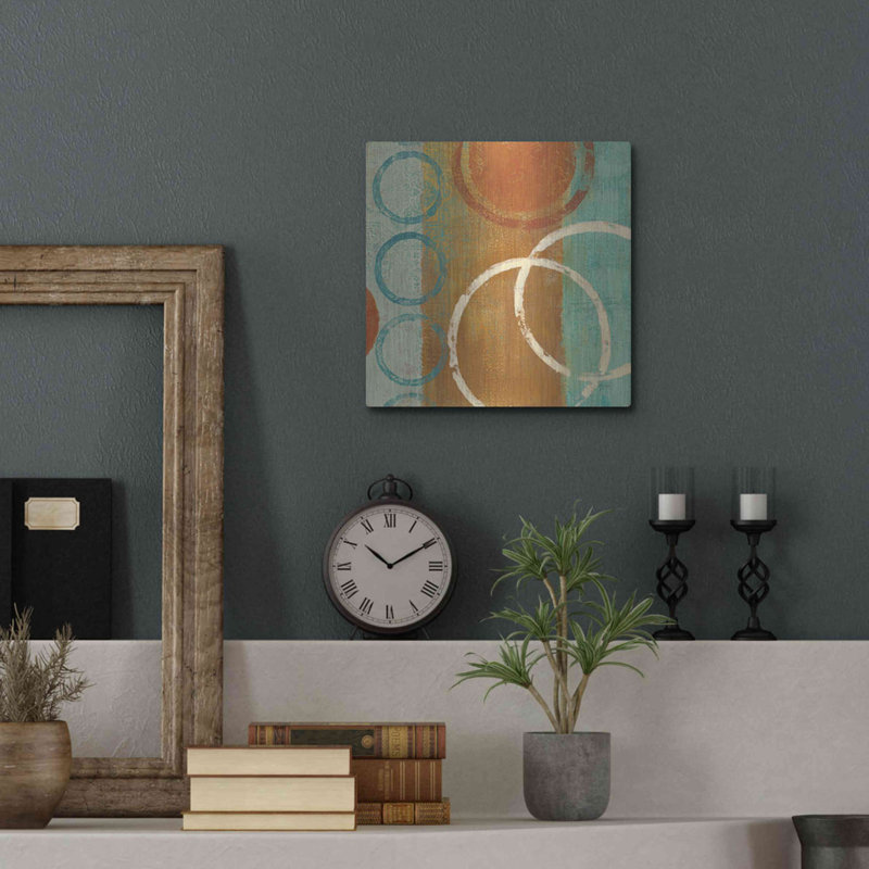 «Wrought Studio ™», "Abstract of Circles" par Studio Mousseau, art mural en métal, 36 po x 36 po, H 12 po x l 12 po
