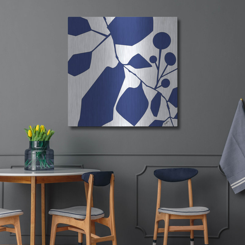 Mur en métal Wrought Studio ™ «Blue Hawaii» par Trish Sierer, H 36 po x l 36 po