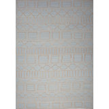 Geometric Area Rug in Gray