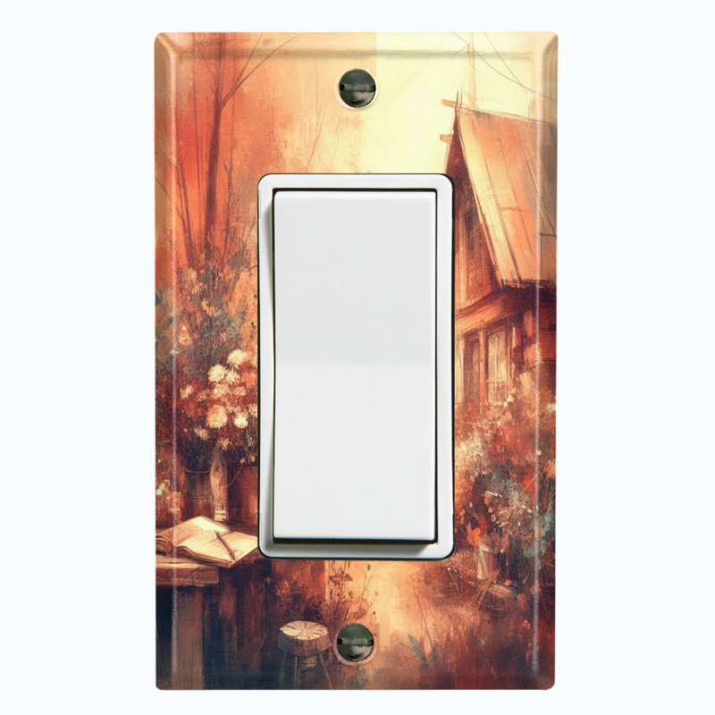 Nature Themed 1 - Gang Toggle Light Switch Standard Wall Plate