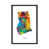 Black Floater Framed