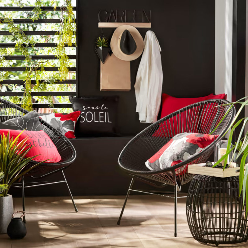 Chaise d'appoint Marilyse, Noir