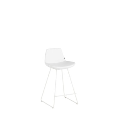 Upholstered Counter Stool with Metal Frame