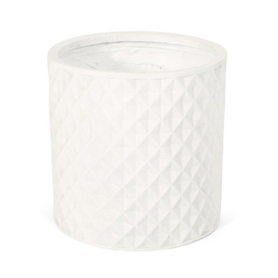 15.54" Planter - Lightweight Concrete Material Antique White To Outdoor Factors Adds Beauty Spaces
