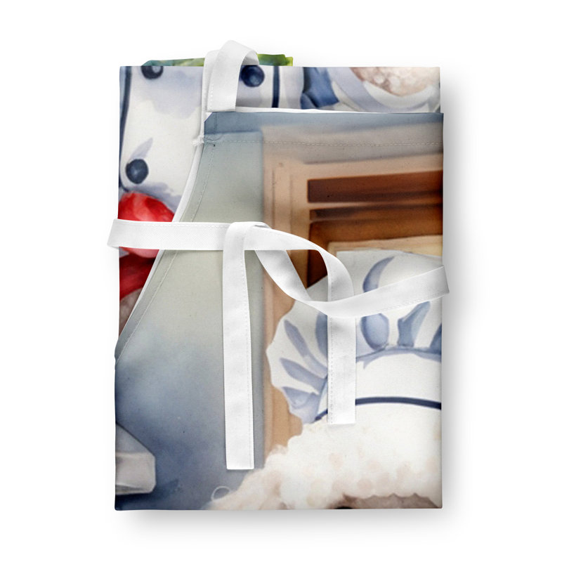 Tablier blanc Le chef caniche