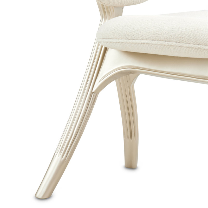 Camellia Field Caramel Upholstered Stool