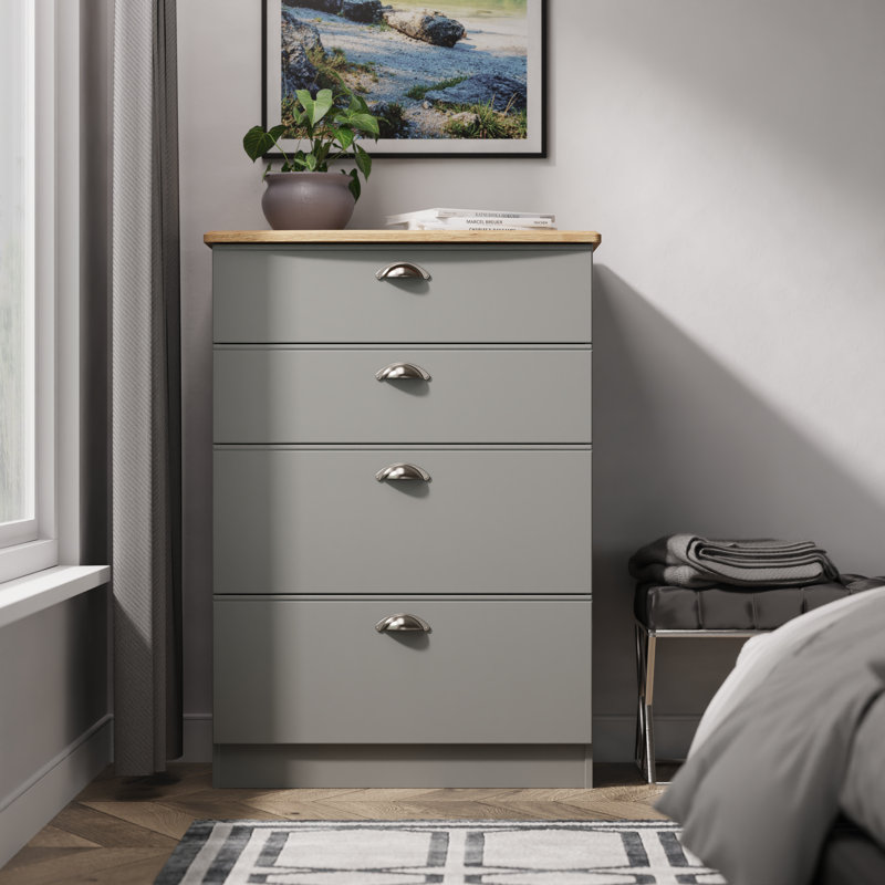 77 cm W Chest of 4 Drawers