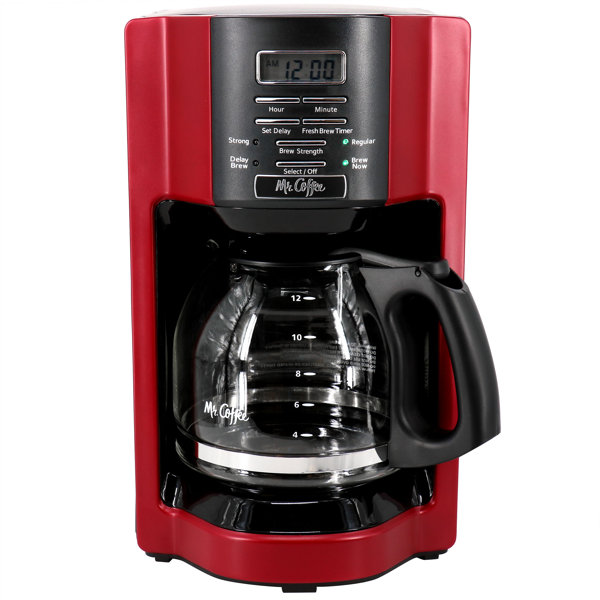 Mr. Coffee 12-Cup Programmable Coffee Maker with Rapid Brew System -  Stainless Steel