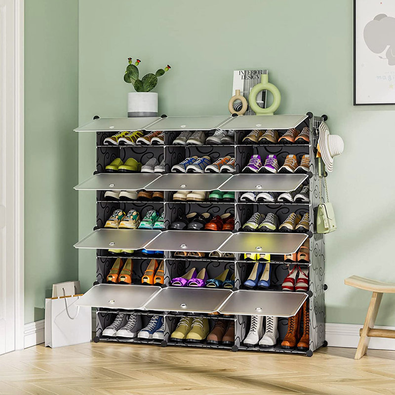 Rangement à chaussures 48 paires, Noir