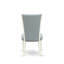 L'ensemble de table de salle à manger 5 pièces comprend une table de cuisine rectangulaire avec feuille papillon et 4 chaises rembourrées en tissu bleu lin, blanc lin-932154496-932154497-932154498