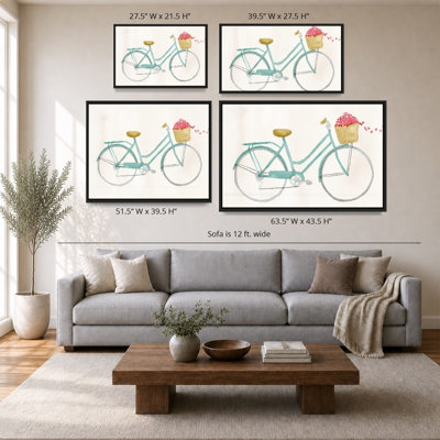«Butterfly Bicycle» par Lucille Price - Impression sur toile
