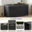 320 Gallon Outdoor Deck Box, Lockable Waterproof Outdoor Storage Boxes For Garden Tools-134232336