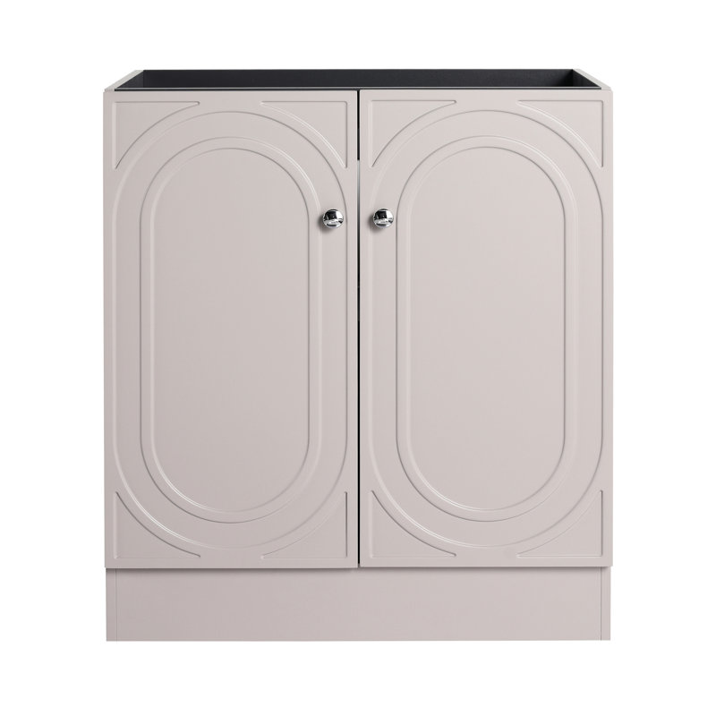 Armoire de salle de bain moderne 30 po - Kaki avec installation de porte à fermeture en douceur