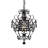 Modern Mini Crystal Chandelier, Small Hanging Light Fixture with 1 Light-2089424983