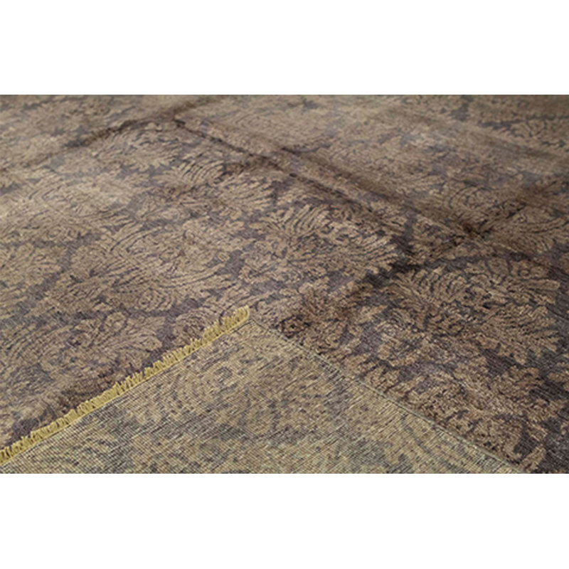 Geometric Area Rug in Brown